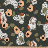 Printed Cotton SAWAIN Charcoal / Tawny Multicolored
